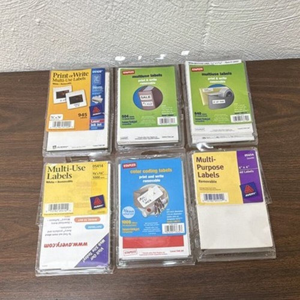 Labels lot used